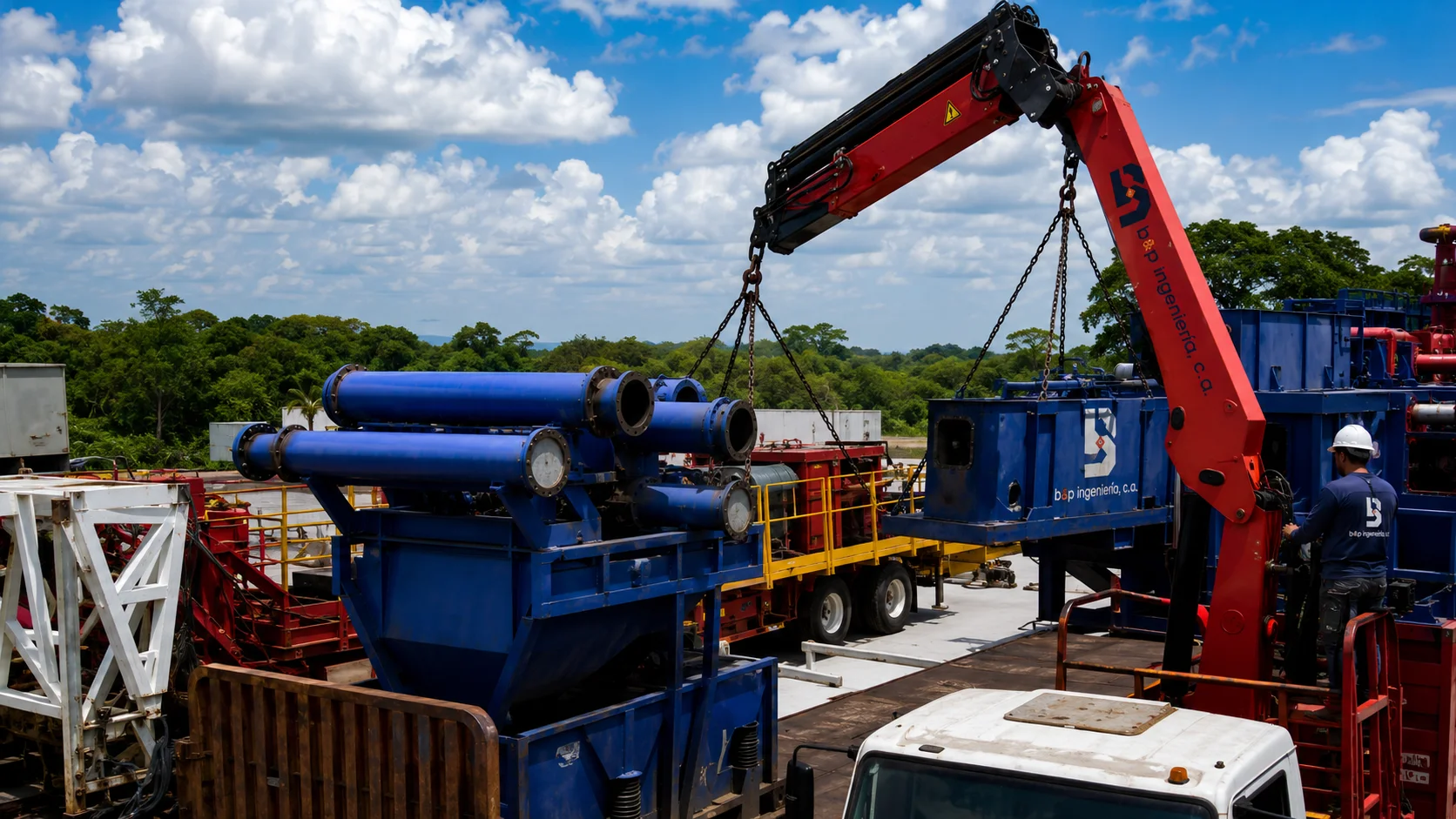 Maquinaria y equipos industriales utilizados por B&P Ingeniería, C.A. — BYPICA