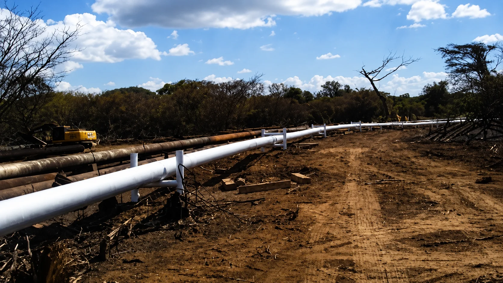 Pipeline line in the field related to B&P Ingeniería, C.A. — BYPICA’s experience