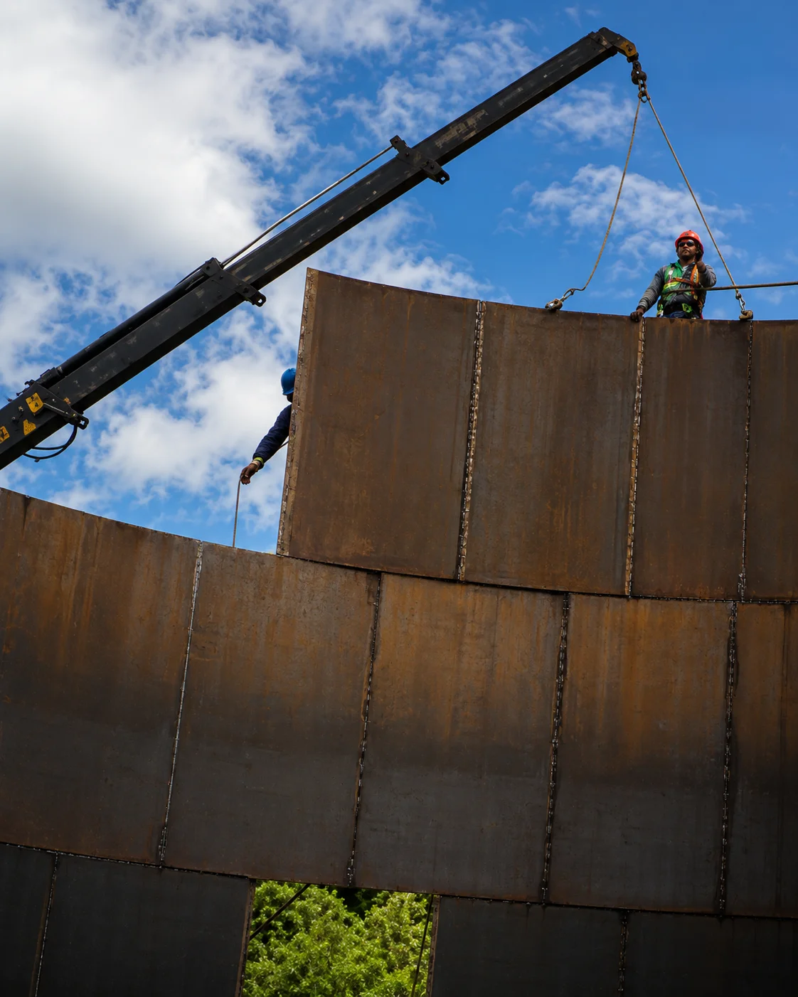 Tank under construction during industrial works by B&P Ingeniería, C.A. — BYPICA