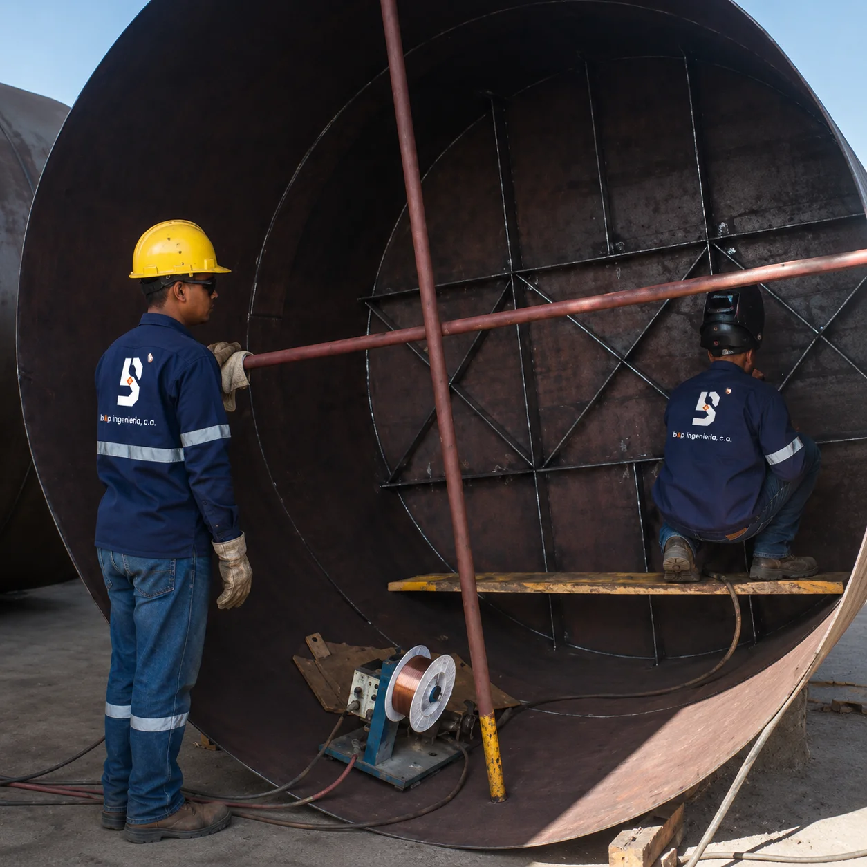 Hydrocarbon tank fabrication by B&P Ingeniería, C.A. — BYPICA