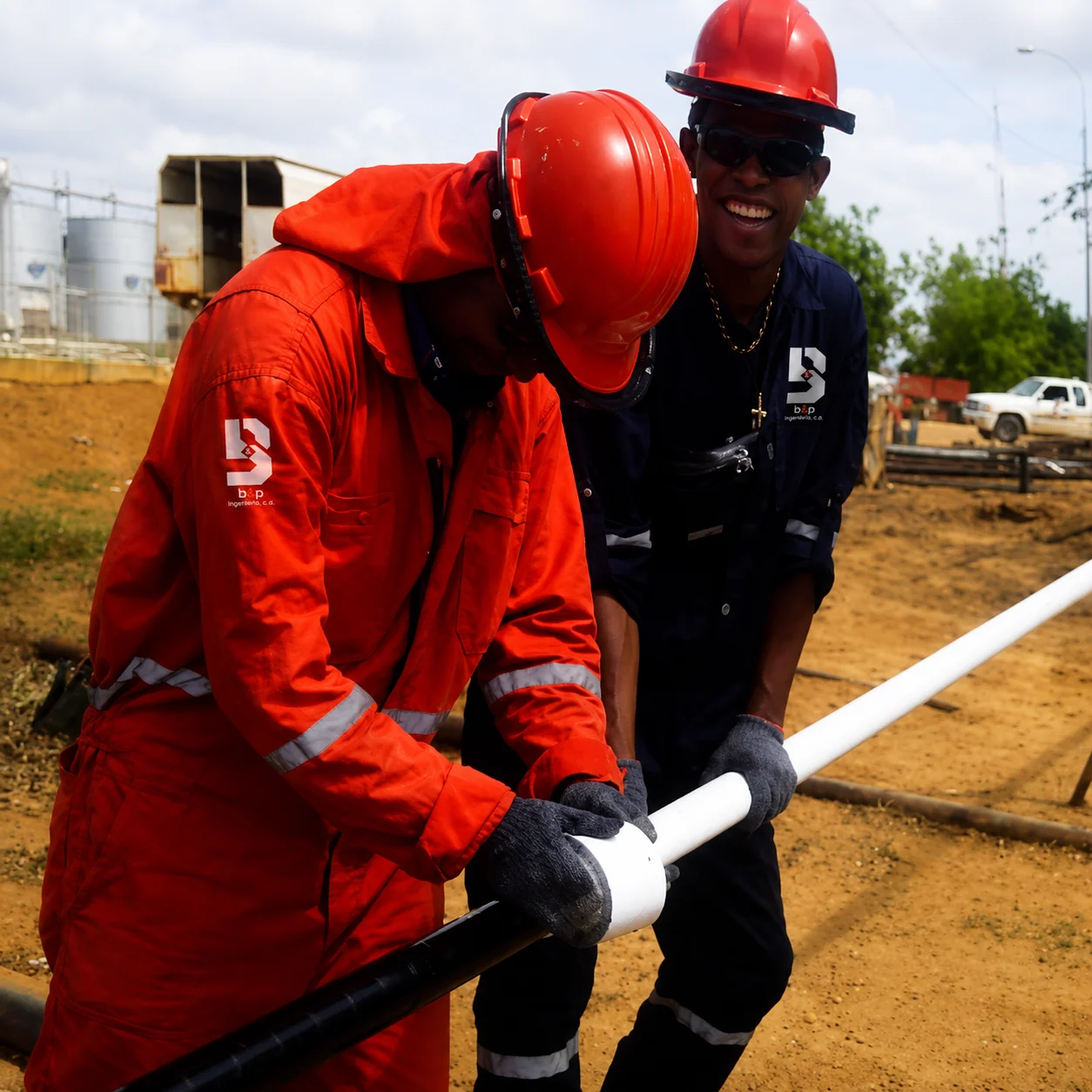 B&P Ingeniería, C.A. — BYPICA personnel wearing personal protective equipment in the field