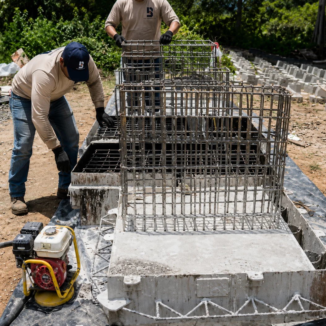 Concrete element and civil work developed by B&P Ingeniería, C.A. — BYPICA